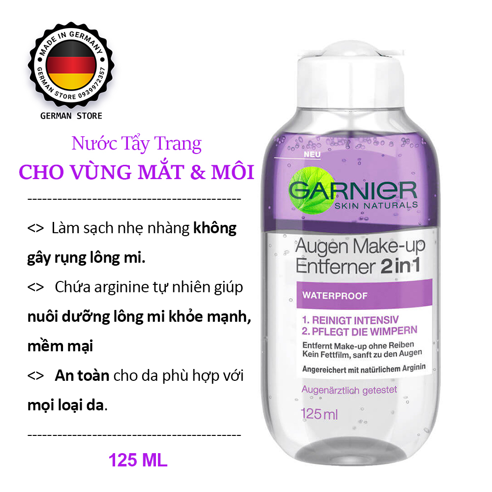 👁TẨY TRANG MẮT MÔI GARNIER👁