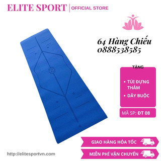 Thảm tập yoga định tuyến 8mm Zen Yoga tặng kèm túi đựng, dây buộc