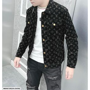 Áo khoác nam cao cấp, chất liệu da nhung dập vân lv hàng víp,,