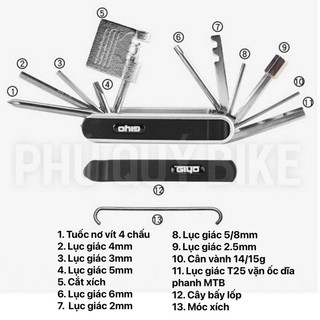 Bộ Lục Giác Sửa Xe Đạp Mini GIYO PT-01