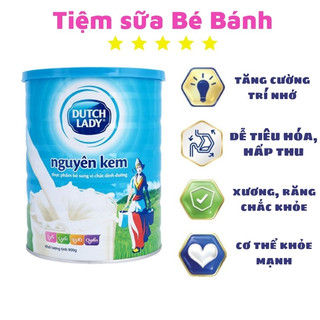 Sữa bột cô gái Hà Lan nguyên kem Dutch Lady hộp giấy 400g, lon thiếc 900g