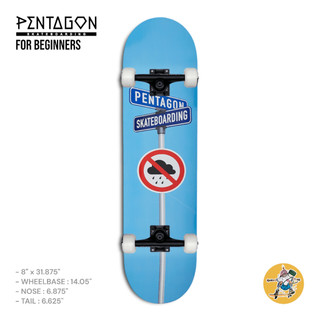 Ván trượt skateboard pentagon norain complete 8.0