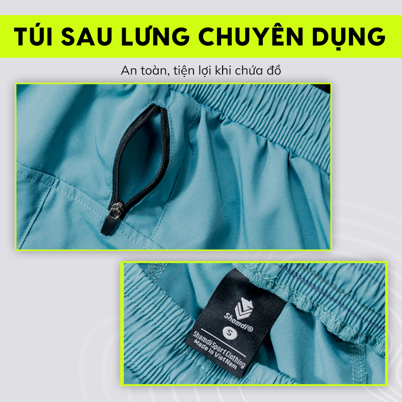 Quần Short Nam Tập Gym Chạy Bộ Đạp Xe Thể Thao SHAMDI Running Ultra Fast Thoáng Khí Thoải Mái Vận Động - SD1212