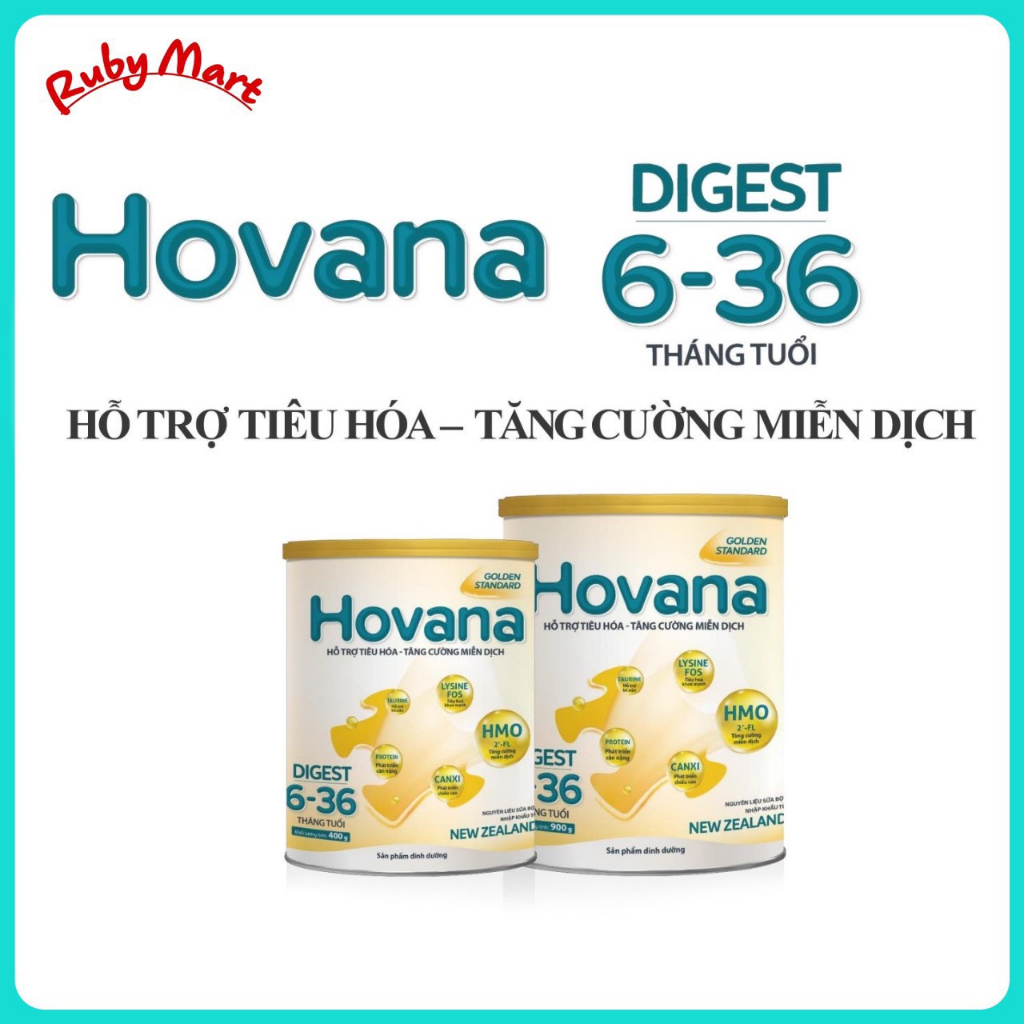 [Date 10.2024] Sữa Bột Hovana Digest lon 900g
