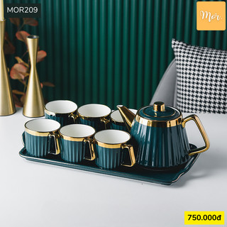 Bộ ấm trà sứ cao cấp - mor209