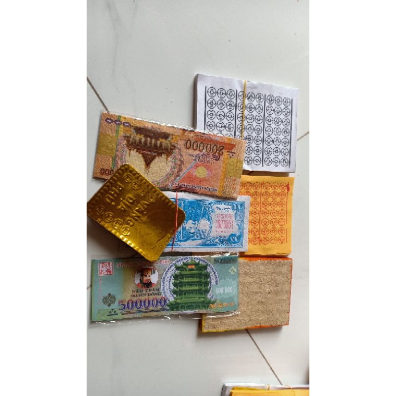 2 TÉP GIẤY CÚNG ĐỦ LOẠI XẾP SẴN