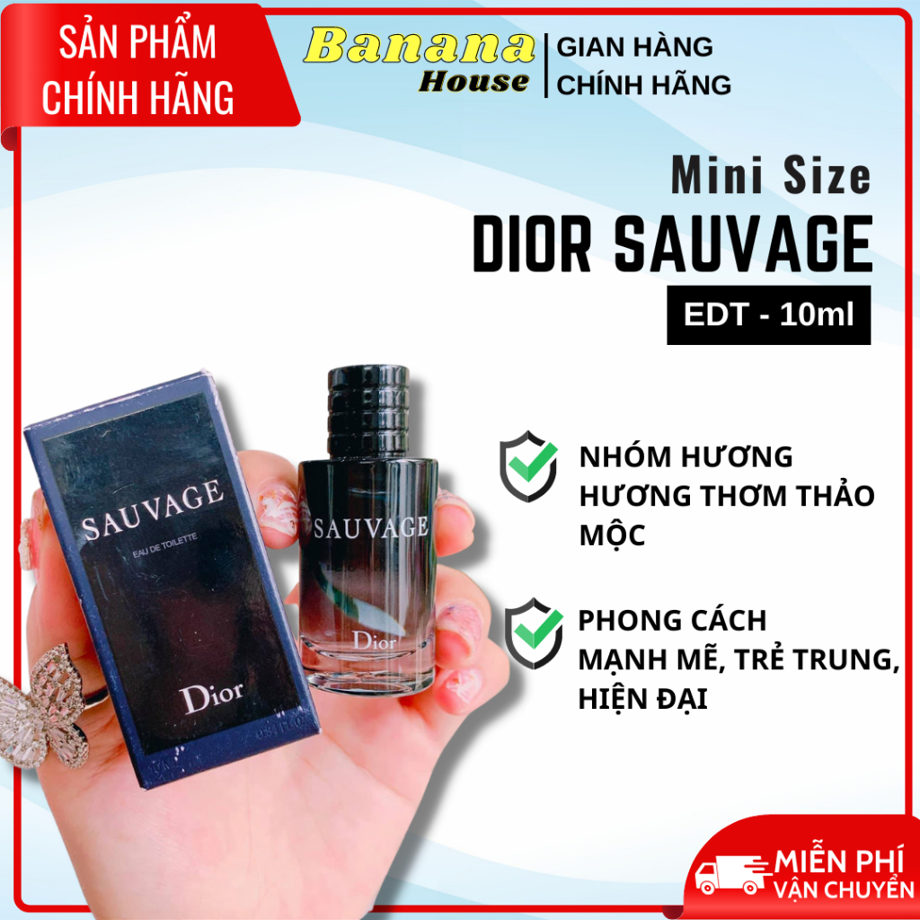 Nước Hoa Mini Size Nam Sauvage EDT 10ml Đẳng Cấp Sang Chảnh