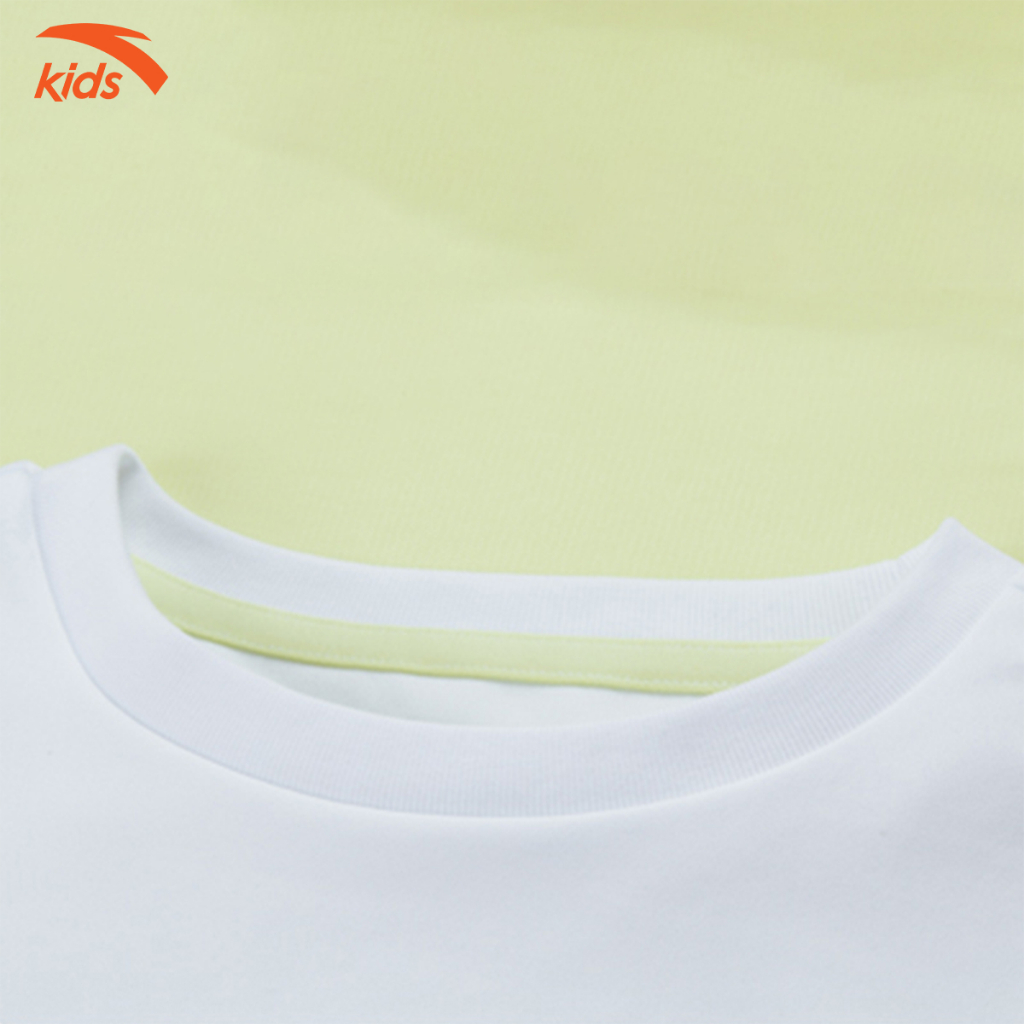 Áo phông bé gái Anta Kids chất cotton co giãn 4 chiều, thoáng khí W362327147