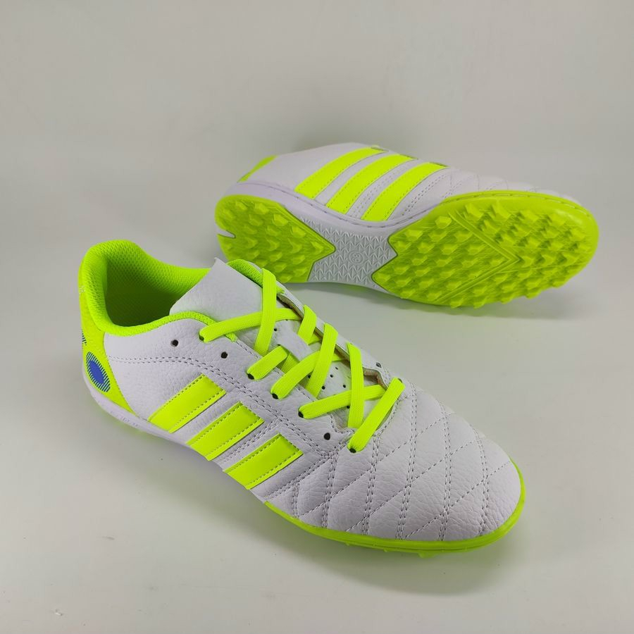 Giày đá banh 3 sọc Toni Kroos sân cỏ nhân tạo đế màu, may khâu full đế