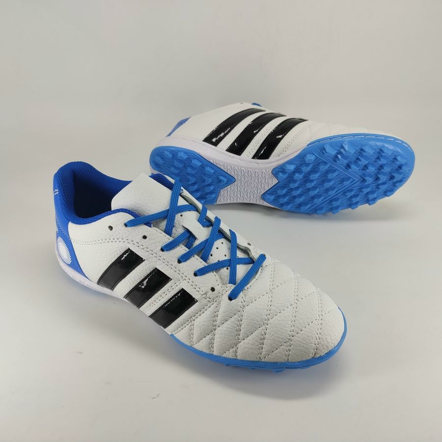 Giày đá banh 3 sọc Toni Kroos sân cỏ nhân tạo đế màu, may khâu full đế