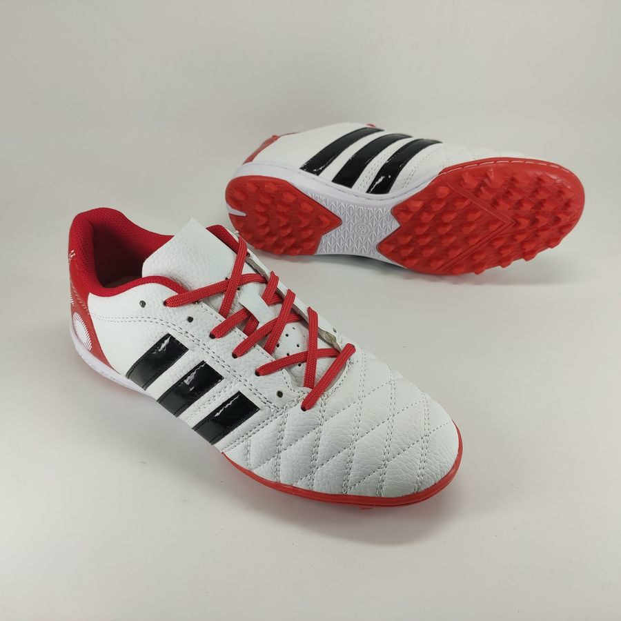 Giày đá banh 3 sọc Toni Kroos sân cỏ nhân tạo đế màu, may khâu full đế