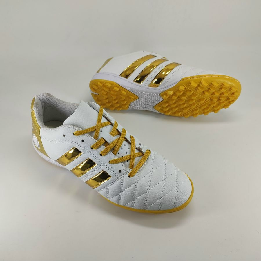 Giày đá banh 3 sọc Toni Kroos sân cỏ nhân tạo đế màu, may khâu full đế