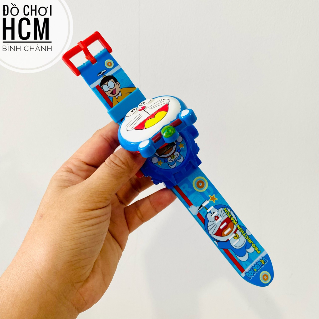 Đồ chơi trẻ em đồng hồ đeo tay siêu anh hùng, công chúa elsa, doremon, spider man, captain american BH189-2