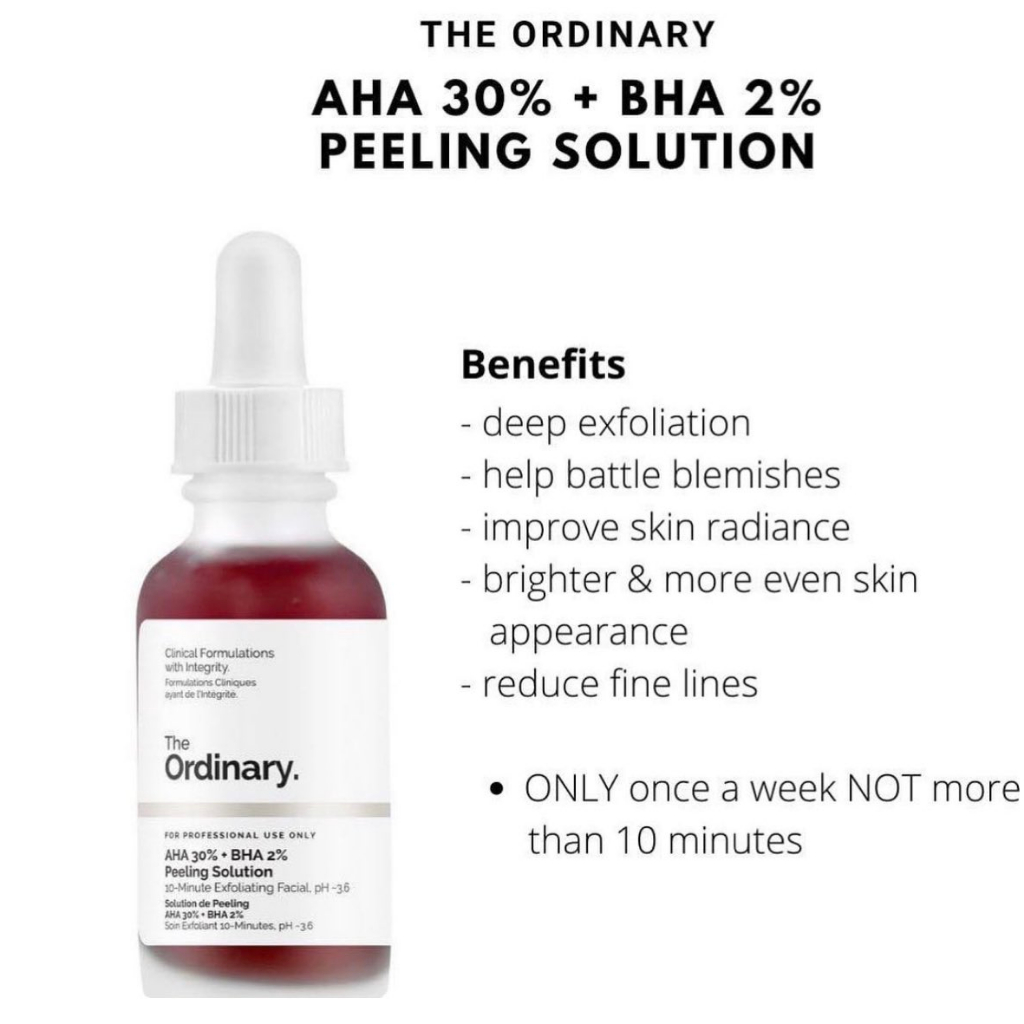 Serum The Ordinary AHA 30% + BHA 2% Peeling solution 30ml