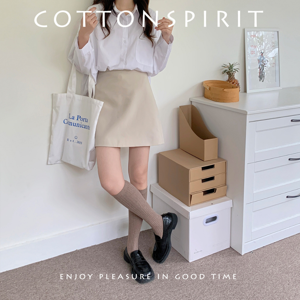 Vớ cổ cao nữ Dài đến đầu gối Tất cao cổ dài nữ Ngang gối Cá tính Cao cấp Thời trang Hàn Quốc