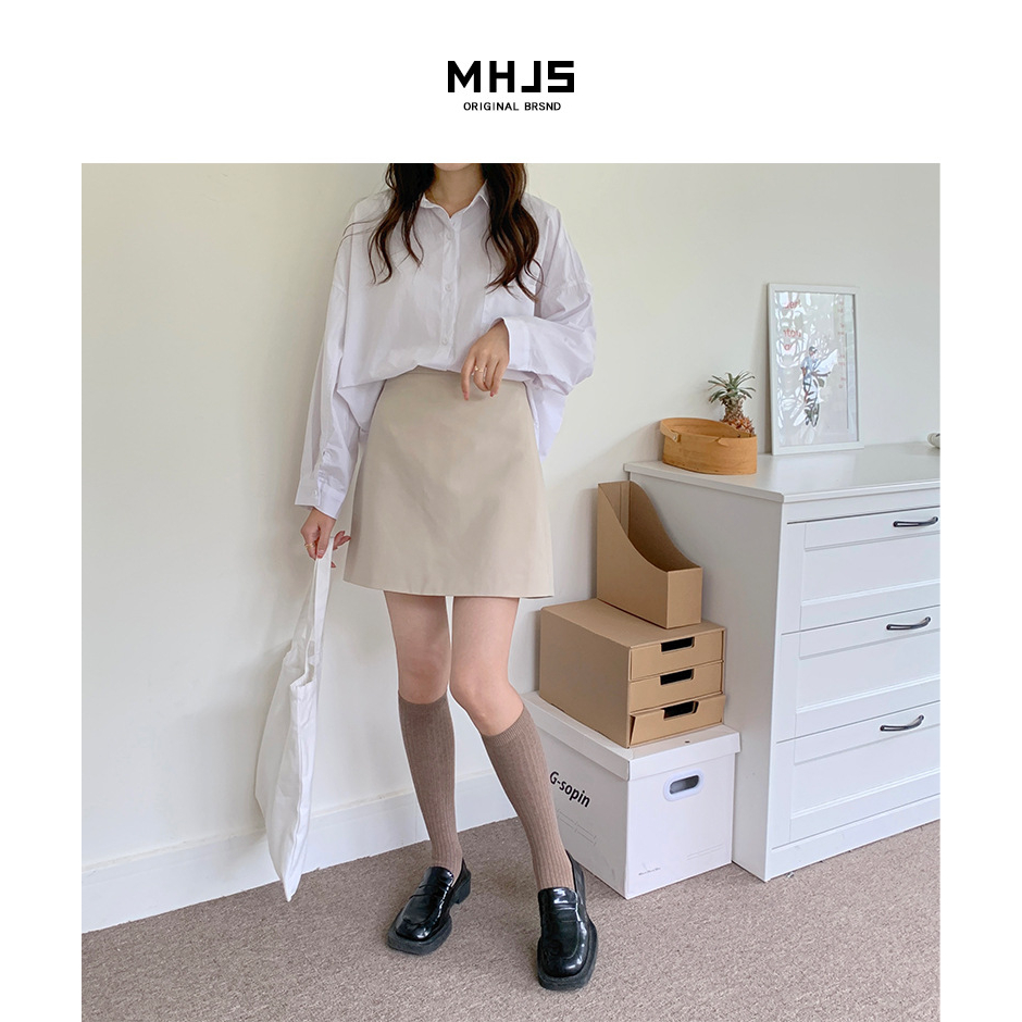 Vớ cổ cao nữ Dài đến đầu gối Tất cao cổ dài nữ Ngang gối Cá tính Cao cấp Thời trang Hàn Quốc