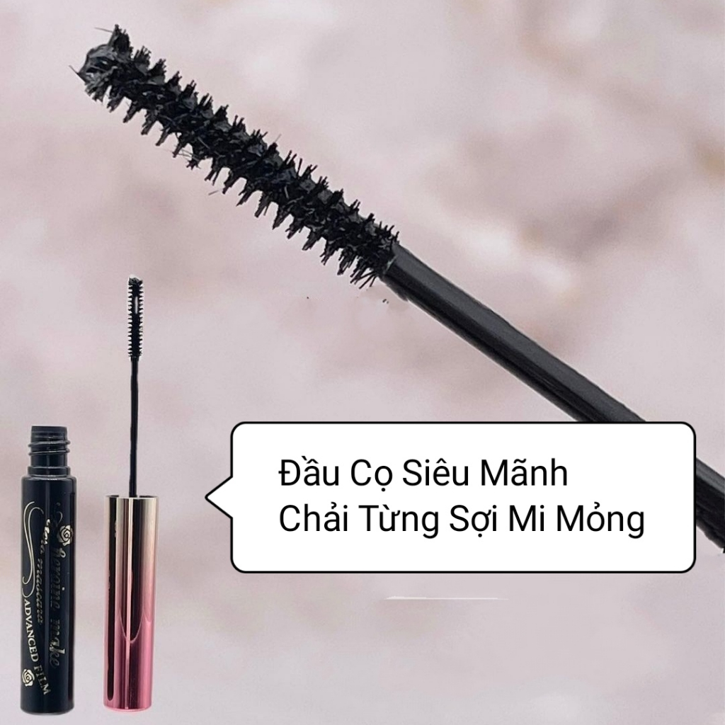 Mascara Nâng Cong Mi Và Dài Tơi Mi Dạng Màng Film Kissme Heroine Make Advanced Film  & Curl Chuốt Mi Nâu