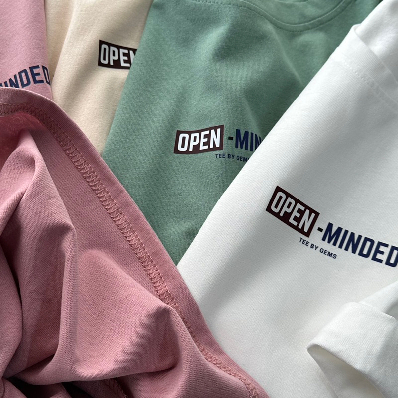 Áo thun 3158 chất cotton khô thoáng mát, form rộng tay lỡ OPEN-MIND freesize < 60kg