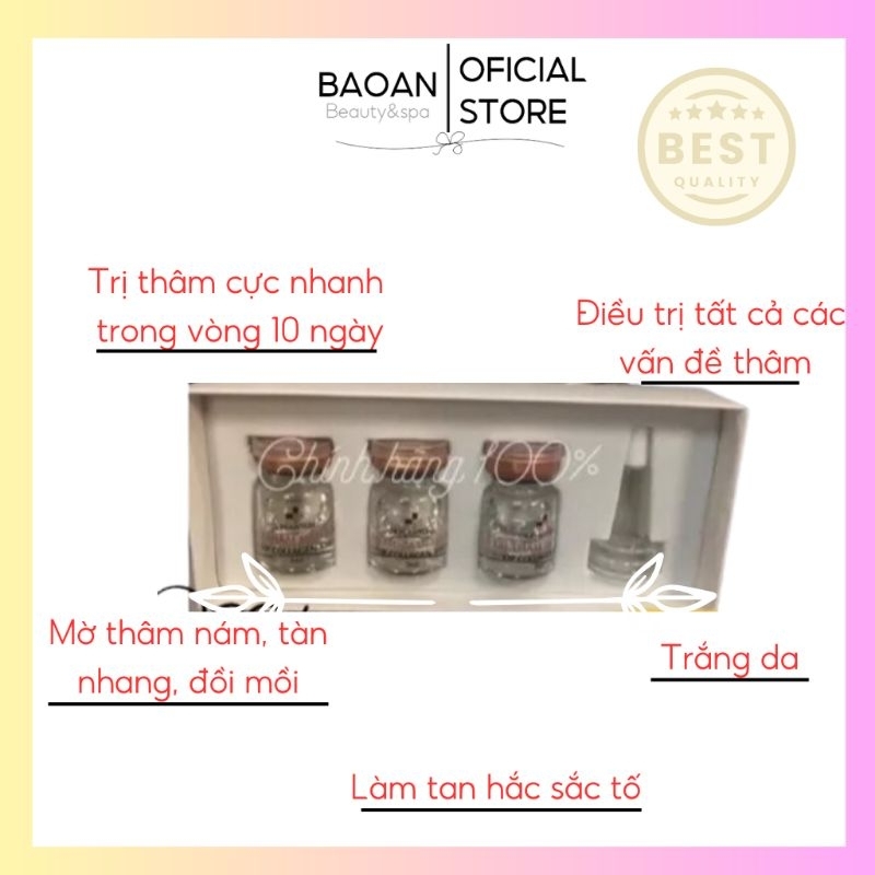Bộ Dr plantcell MH Beauty spa  xoá sạch các vết thâm mụn, các vùng da xỉn màu hiêụ quả