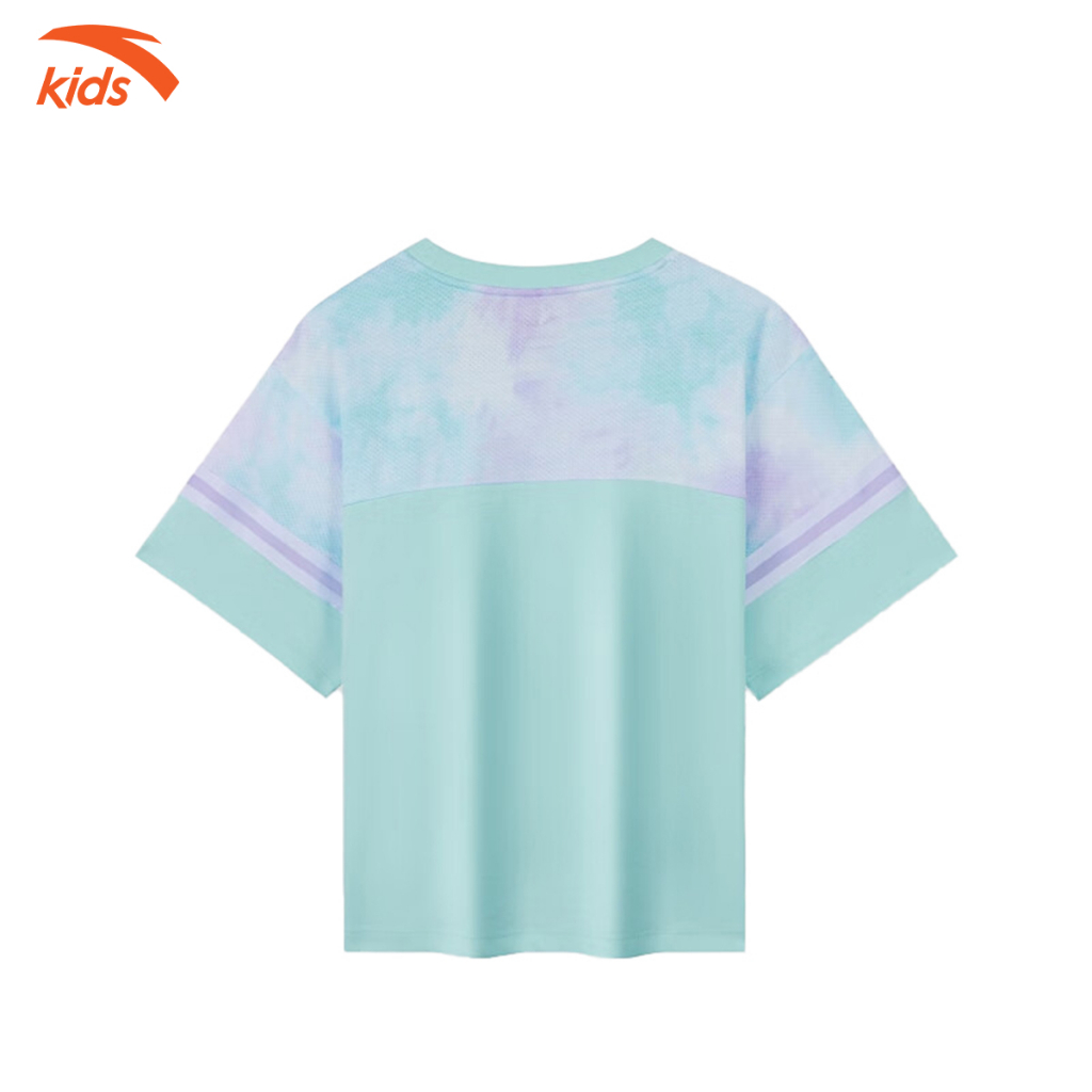 Áo phông thể thao bé gái Anta Kids dòng bóng rổ, vải cotton, thoáng khí W362328643