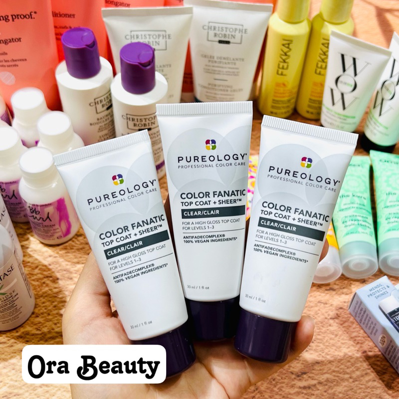Kem dưỡng phủ bóng màu tóc nhuộm Pureology Color Fanatic Top Coat + Clear Hair Gloss