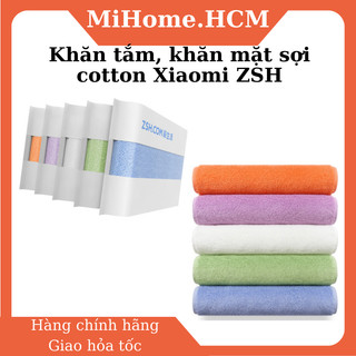 Khăn tắm, khăn mặt sợi cotton chống vi khuẩn Xiaomi ZSH mẫu mới cao cấp chính hãng