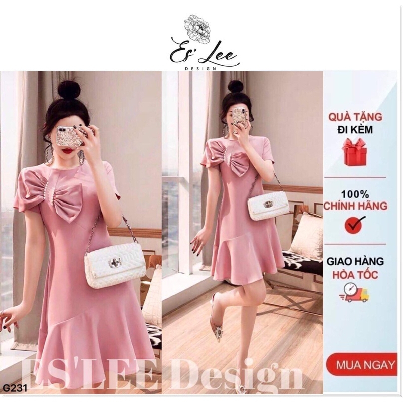 [ Đầm bigsize 45kg -110kg ] Đầm công sở, đầm dự tiệc bigsize ES' LEE .