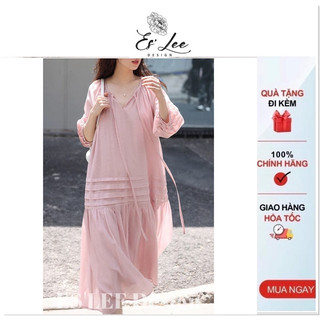 Đầm xuông bigsize dạo phố ES' LEE. Chất vải tơ mềm 2 lớp mềm mát, co giãn.