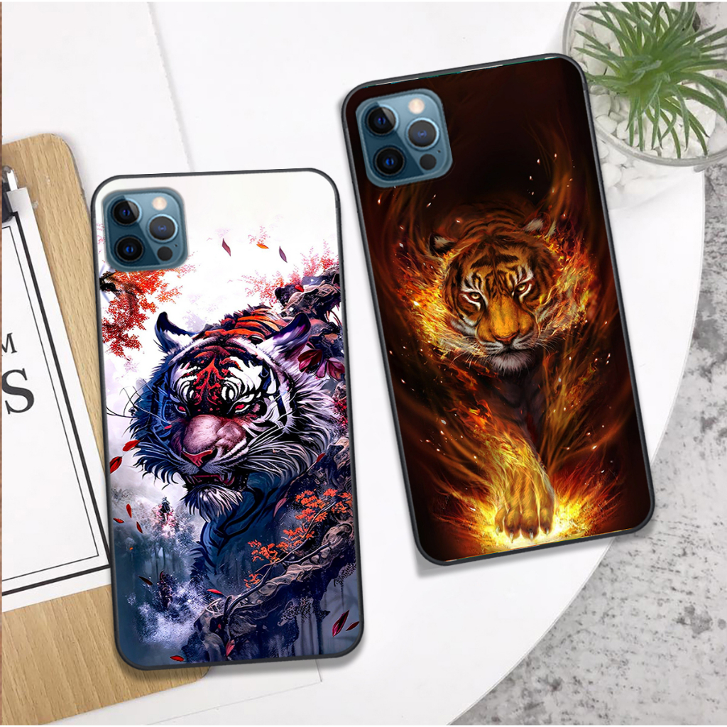 Ốp Iphone 11 / 11 Pro / 11 Pro Max / 12 / 12 Pro / 12 Pro Max in hình họa tiết rồng hổ 3d đẹp chất