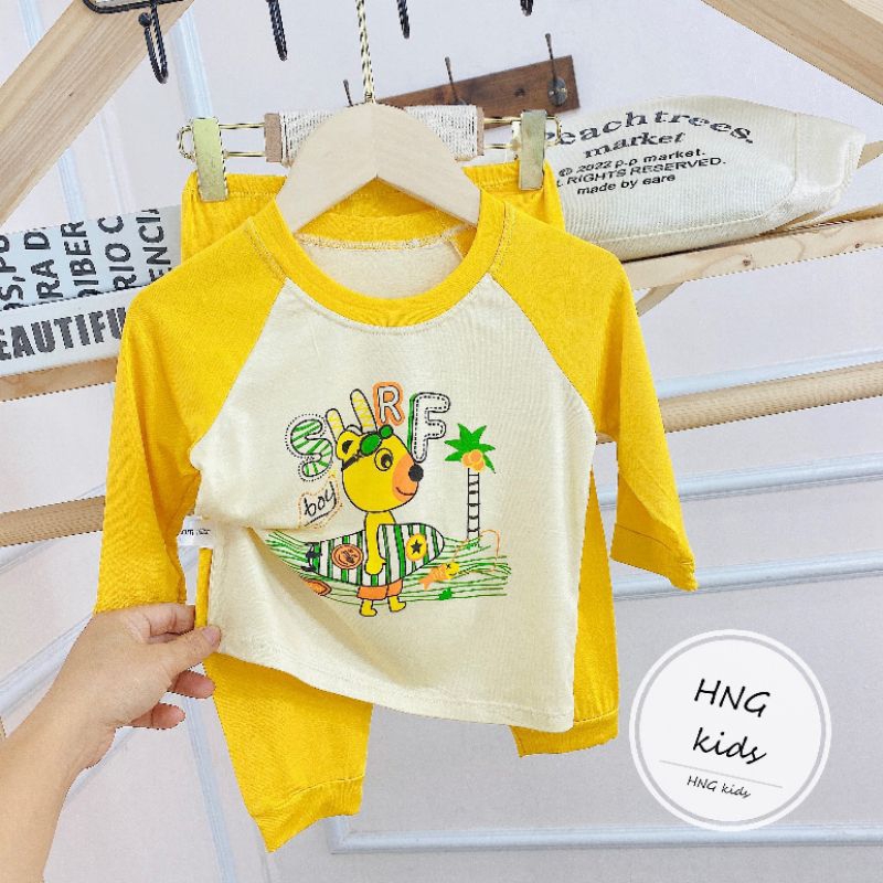 Bộ  dài tay cho bé, bộ đi học cho bé trai bé gái, bộ dài tay mùa hè hàng loại 1