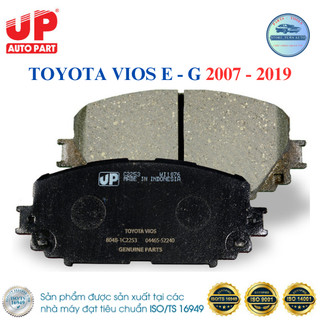 Bố thắng đĩa trước ô tô toyota vios e - g 2007-2019 up parts chính hãng