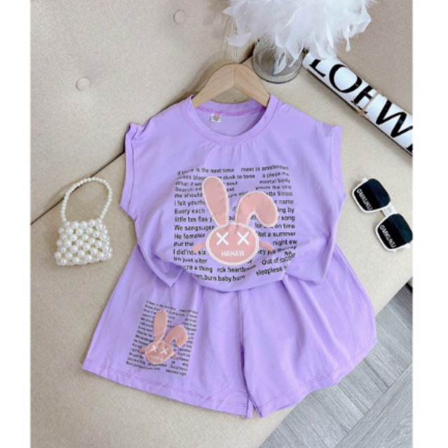 Bộ cotton tàu cho bé