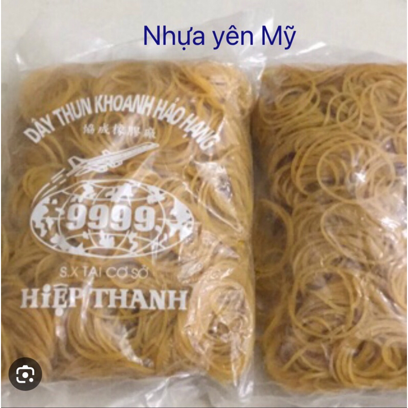 Dây chun vòng dây nịt buộc gói 500g màu vàng