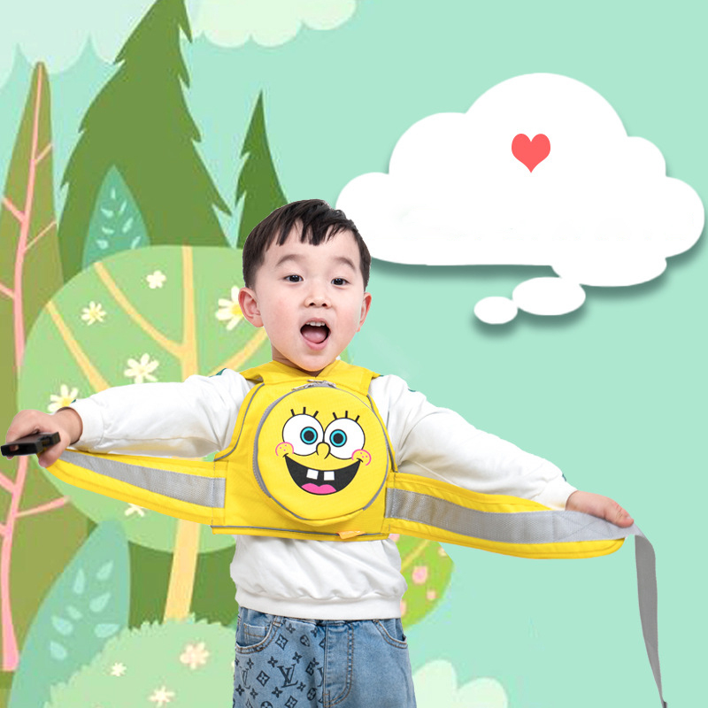 Đai đi xe máy cho bé 1-10 tuổi cố định bé an toàn trên xe hình đáng yêu - Hie en Store
