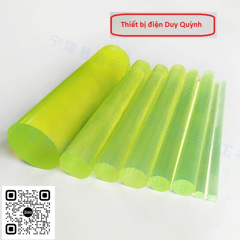 Nhựa PU cây tròn đặc dài 500mm - phi 20x500 25x500 30x500  35x500