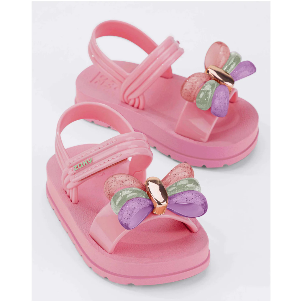 Zaxy nơ kẹo hồng pastel