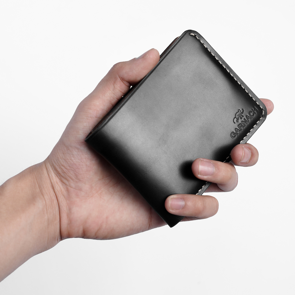 Bóp ví da mini nam Handmade GARNACH Pano Elegant