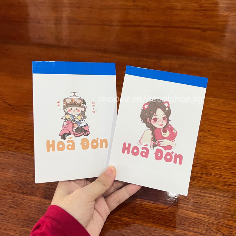Hoá Đơn Bán Lẻ 1 Liên - Cuốn 50 Tờ - Size 10x14cm