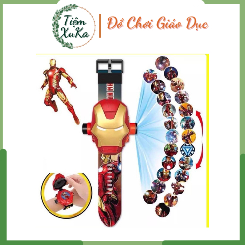 Đồng Hồ Đeo Tay Chiếu Hình Người Sắt Cho Bé ( mã 01)