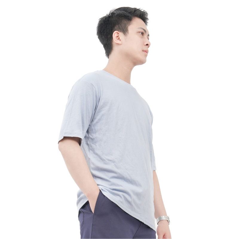 Áo phông nam xuất dư Gloria chất cotton tự nhiên, mềm mịn đã xử lý giặt mềm