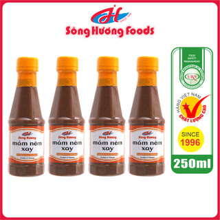 4 Chai Mắm Nêm Xay Sông Hương Foods Chai 250ml - Chấm gỏi cuốn, bún , thịt luộc , tốt tiêu hóa