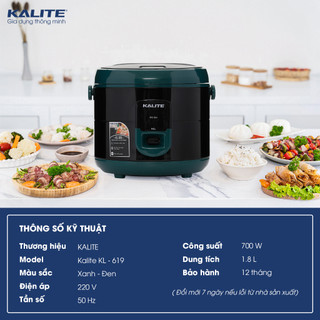 Nồi cơm điện Kalite KL-618