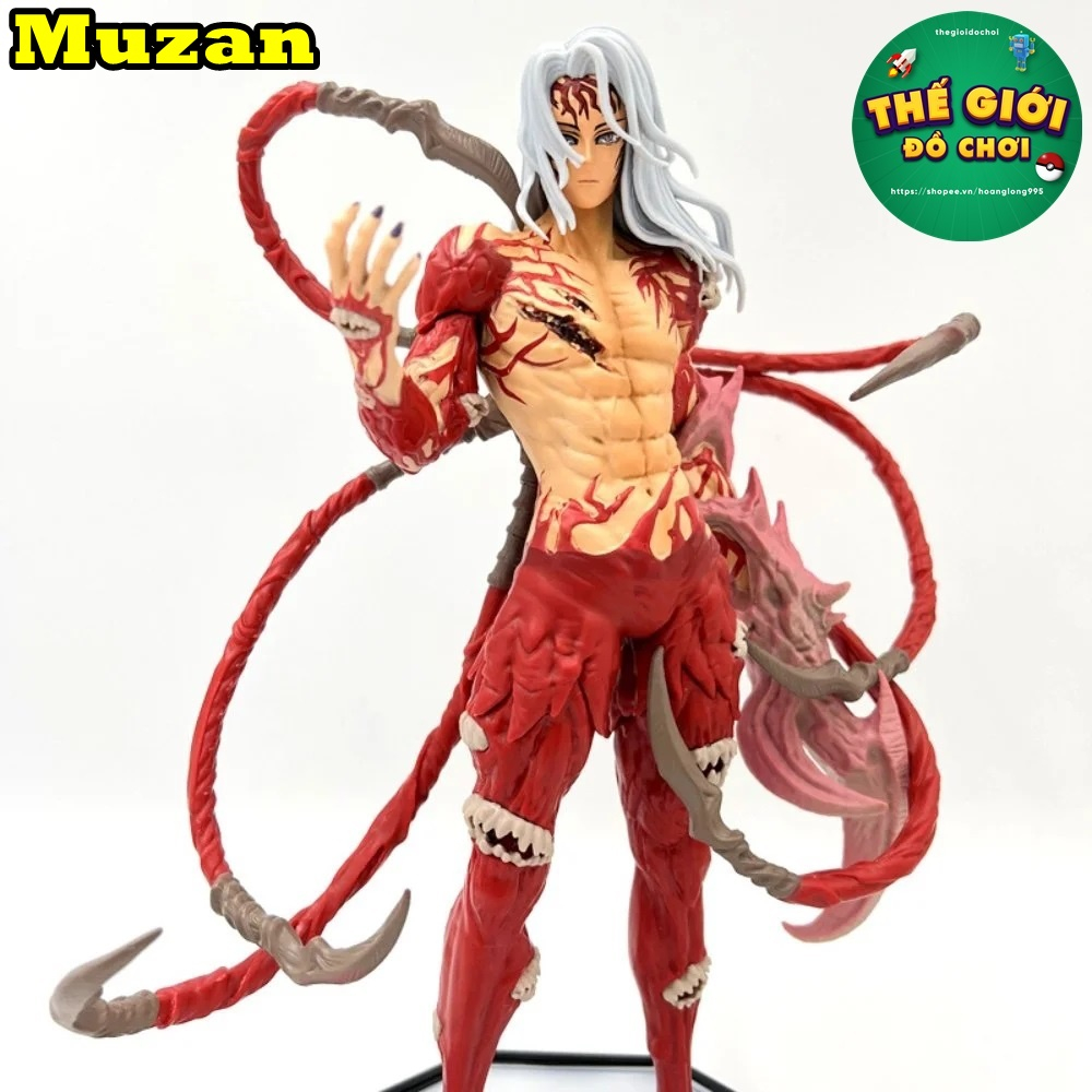 (Full Box) Mô hình Kimetsu No Yaiba, Chúa Quy Muzan cao 30cm, figure Demon Slayer, kèm hộp đẹpa
