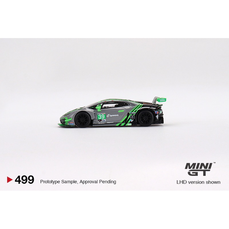 Hobby Store xe mô hình Mini GT #499 Lamborghini Huracán GT3 EVO 2022 IMSA Road America LHD - Xanh Đen ( FullBox )
