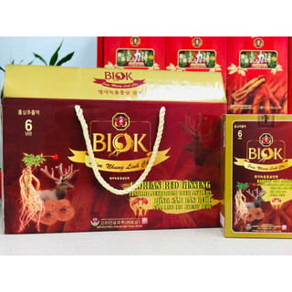 Hồng sâm Hàn Quốc nhập khẩu sâm nhung linh chi bổ thận Hàn Quốc BIOK Chiết xuất hồng sâm thảo mộc