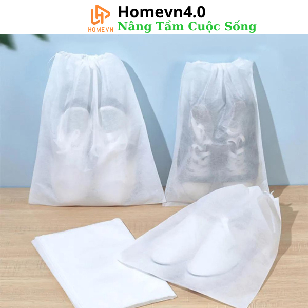 Túi Đựng Giày Đa Năng Vải Không Dệt, Miệng Dây Rút Tiện Lợi - Bán Sỉ