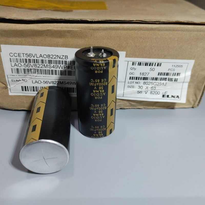 Tụ 56v 8200uF Elna for AUDIO chính hãng