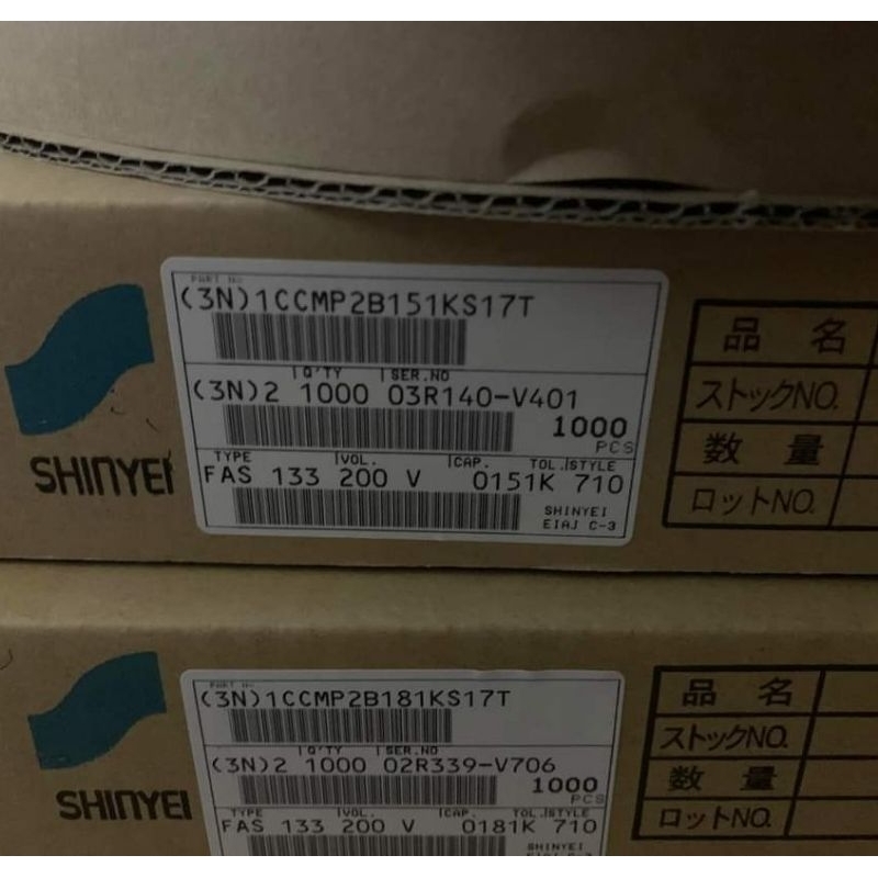 Tụ 200v 150pF, 150p 151 SHINYEI Japan