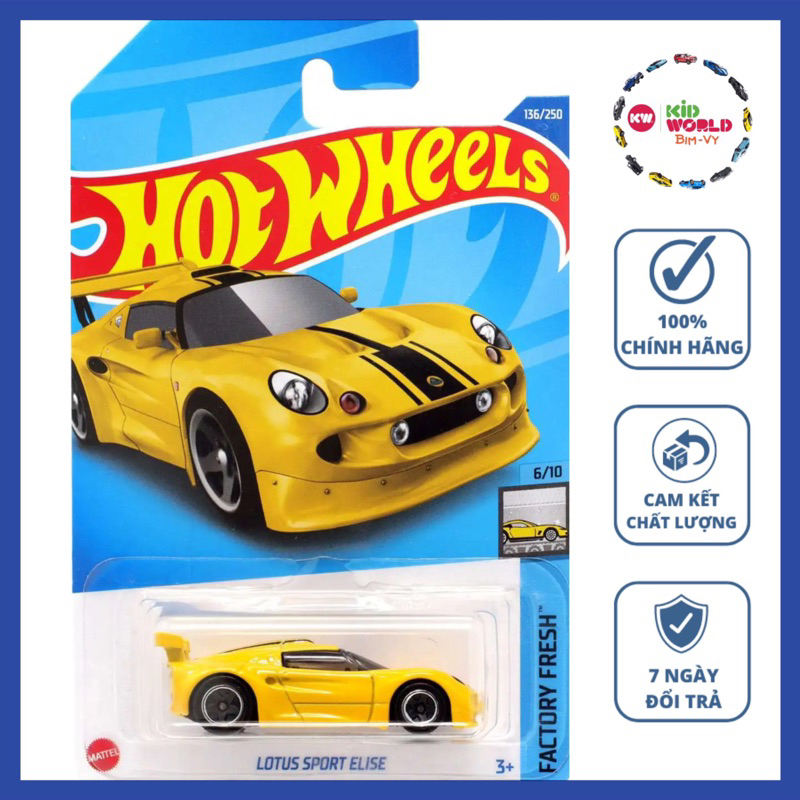 Xe mô hình Hot Wheels basic Lotus Sport Elise HCX44.