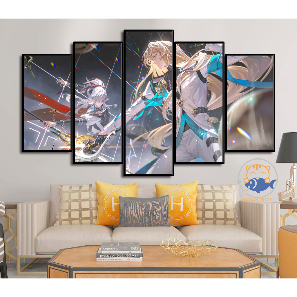 Tranh Decor Gaming - Honkai Star Rail - bộ 4
